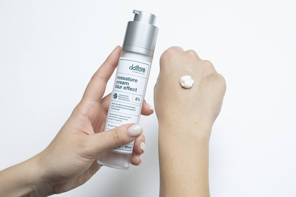 Dottore Rossatore Cream Blur Effect Krem do skóry naczyniowej z tendencją do trądzika różowatego 50 ml