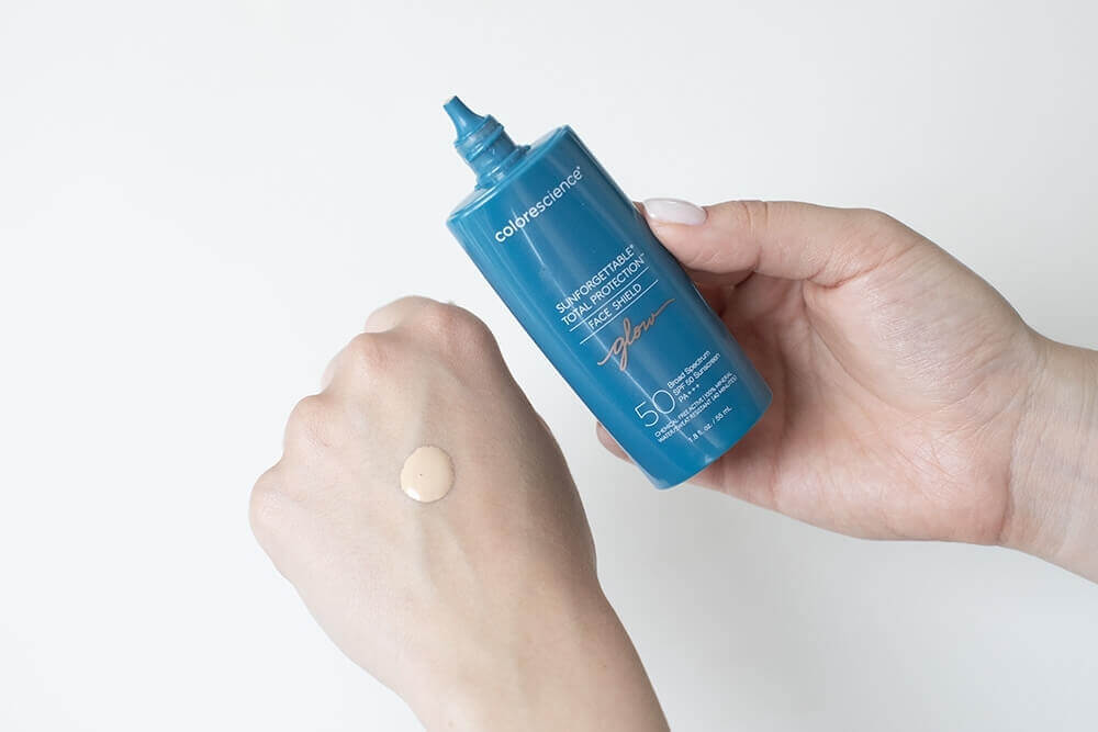 Colorescience Sunforgettable Total Protection Face Shield SPF 50 Minerały w emulsji do twarzy (kolor Glow) 55 ml