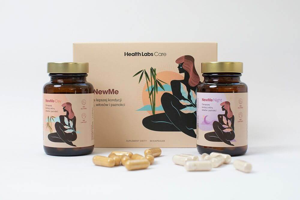 Health Labs Care NewMe Dla wsparcia kondycji włosów, skóry i paznokci 60 kaps.