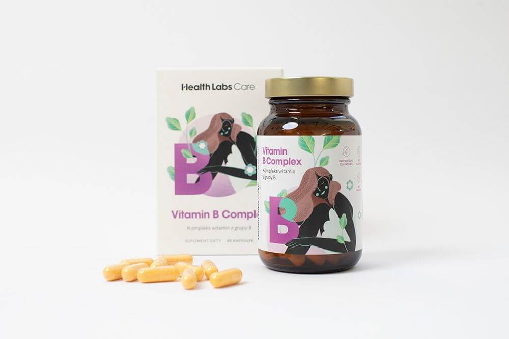 Health Labs Care Vitamin B Complex Bogaty kompleks witamin z grupy B 60 kaps.