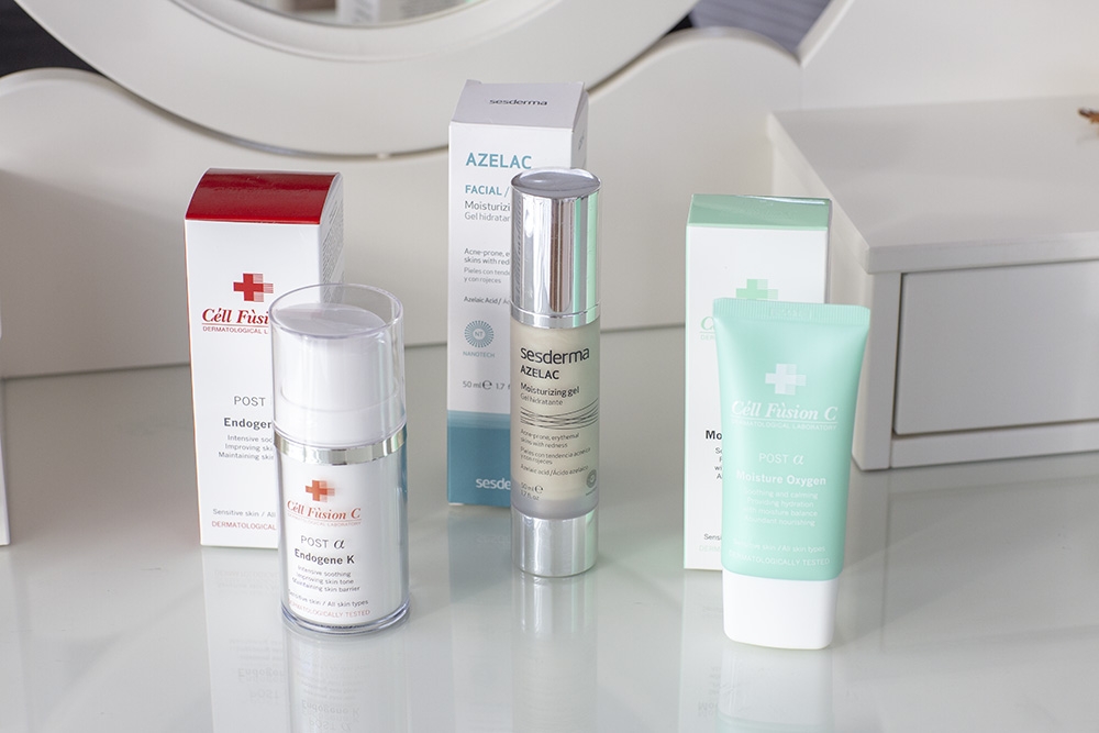 Sesderma Azelac Moisturizing Gel Żel do twarzy 50 mlCell Fusion C Moisture Oxygen Delikatna emulsja 80 ml