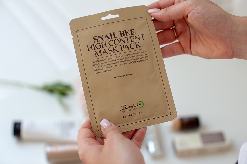 Benton Snail Bee High Content Mask 3 Pack Maska w płacie wykonanym z czystej bawełny 3 szt