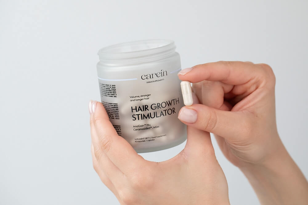 Carein Hair Growth Stimulator Telogenowe wypadanie włosów 90 kapsułek