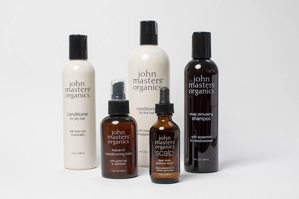 John Masters Organics Lavender & Avocado Intensive Conditioner Lawenda i awokado – intensywna odżywka 236 mlJohn Masters Organics Peppermint Rosemary Conditioner For Fine Hair Rozmaryn i mięta - odżywka do włosów cienkich 473 mlJohn Masters Organics Leave-in Conditioning Mist Odżywka bez spłukiwania z zieloną herbatą i nagietkiem 125 mlJohn Masters Organics Scalp - Deep Purifying Serum Serum oczyszczające do skóry głowy 57 mlJohn Masters Organics Spearmint & Meadowsweet Scalp Stimulating Shampoo Mięta i wiązówka błotna – Szampon stymulujący skórę głowy 236 ml