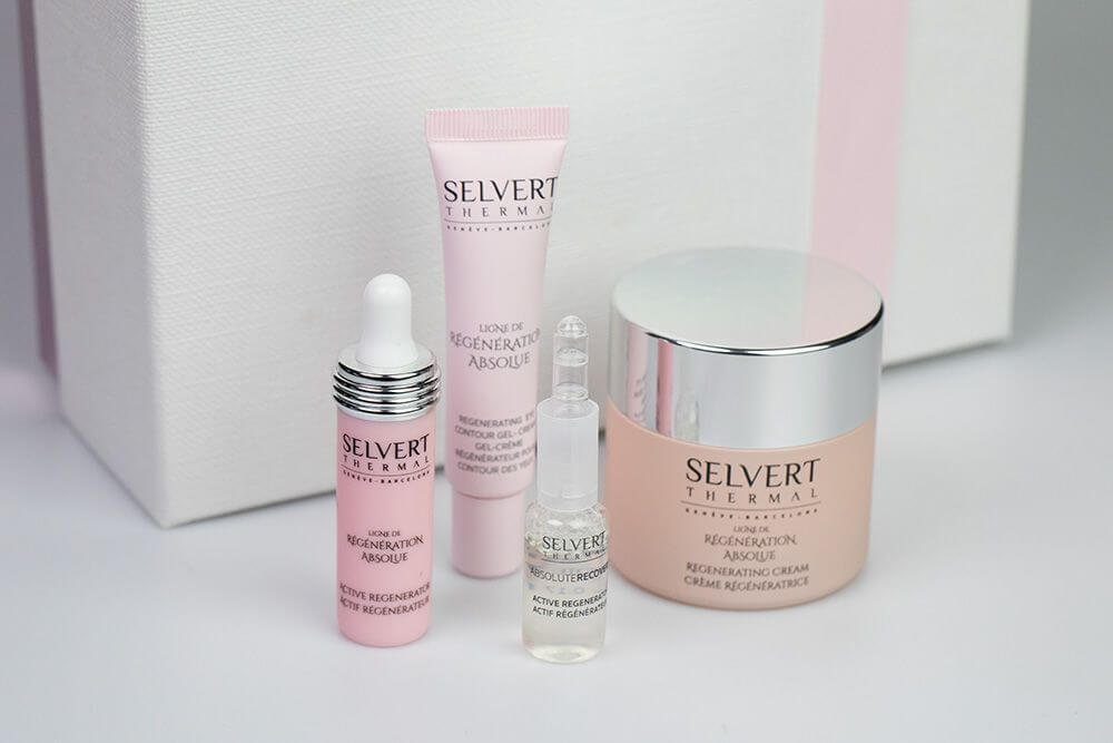 Selvert Thermal LRA Coffret ZESTAW Krem regenerujący z wyciągiem z białka ślimaka 50 ml + Żel-krem regenerujący na okolice oczu 15 ml + Koncentrat regenerujący 5 ml