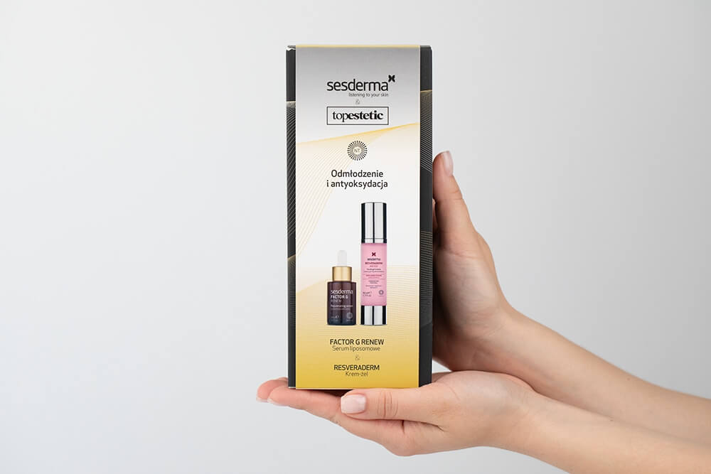 Sesderma Factor G Serum + Resveraderm Youth Gel Cream ZESTAW Odmłodzenie i Antyoksydacja - Serum 30 ml + Krem-żel przeciwstarzeniowy 50 ml