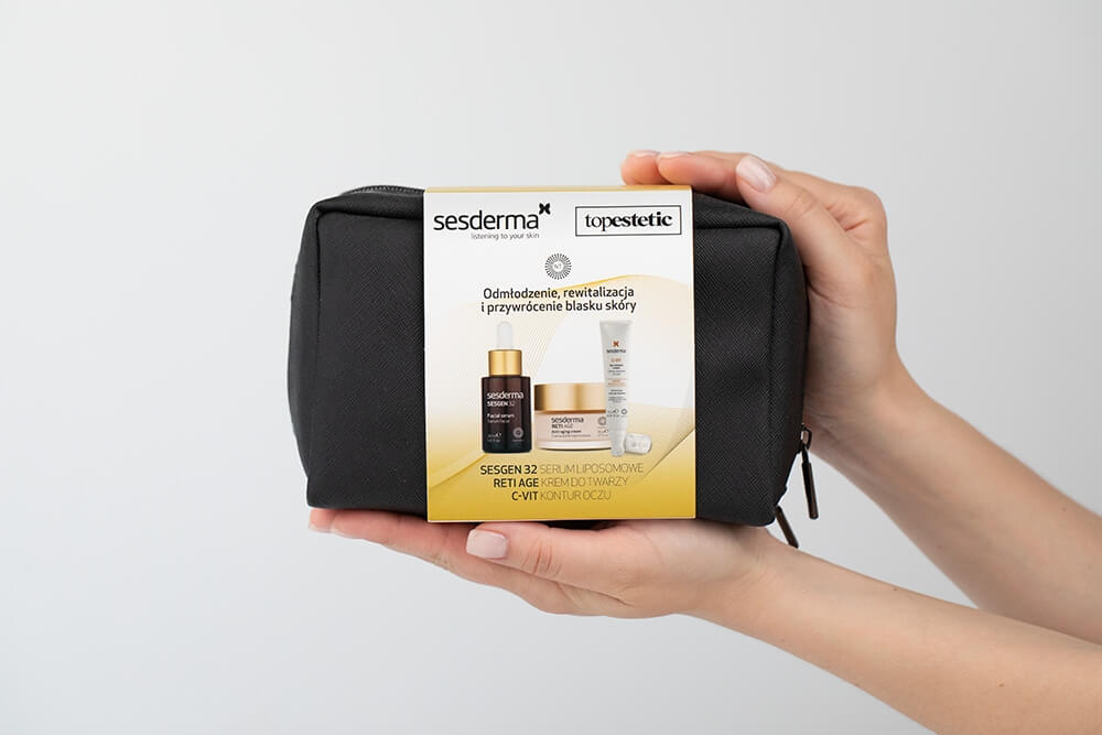 Sesderma Sesgen 32 Serum + C-VIT Eye + Reti Age Cream ZESTAW Pielęgnacja Odmładzająca - Serum 30 ml + Krem przeciwzmarszczkowy 50 ml + Krem pod oczy 15 ml