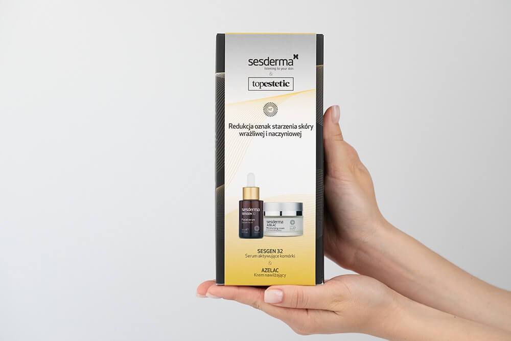 Sesderma Sesgen 32 Serum + Azelac Cream ZESTAW Pielęgnacja Przeciwstarzeniowa Skóry Naczyniowej - Serum 30 ml + Krem 50 ml