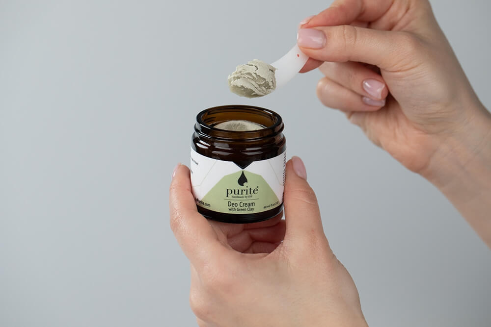 Purite Anti Acne Face and Body Set ZESTAW Tonik 50 ml + Krem 30 ml + Dezodorant w kremie z zieloną glinką 60 ml + Kosmetyczka 1 szt