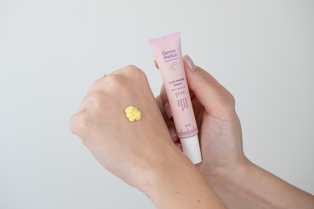 Dermomedica Retinolic C Velvet ZESTAW Serum z witaminą C, kwasem traneksamowym i czynnikiem wzrostu 30 ml + Krem z retinalem, bakuchiolem, niacynamidem i resweratrolem 15 ml