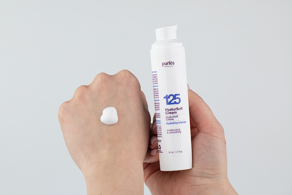 Purles 150 Face Powder + 125 HyalurOxy Soft Cream + Mattifying Blotting Paper ZESTAW Puder myjący 100 ml + Krem HyalurSoft 50 ml + Bibułki matujące 100 szt