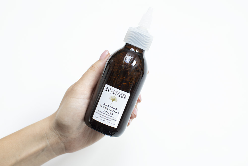 A.Florence Skincare Oczyszczanie Skóry Tłustej ZESTAW Antyoksydacyjny olejek oczyszczający 100 ml + Złuszczający tonik z 1,5% kwasem salicylowym i 5% glukonolaktonem 150 ml