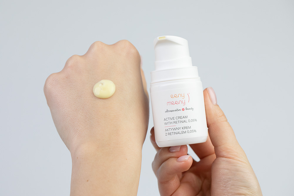 Eeny meeny Aktywny Krem z Retinalem 0,05 % Przeciwzmarszczkowy, seboregulujący i wygładzający 50 ml