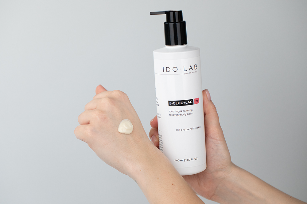 Ido Lab B-Gluc + cAG Recovery Body Balm Intensywnie nawilżający i łagodzący krem do ciała 400 ml