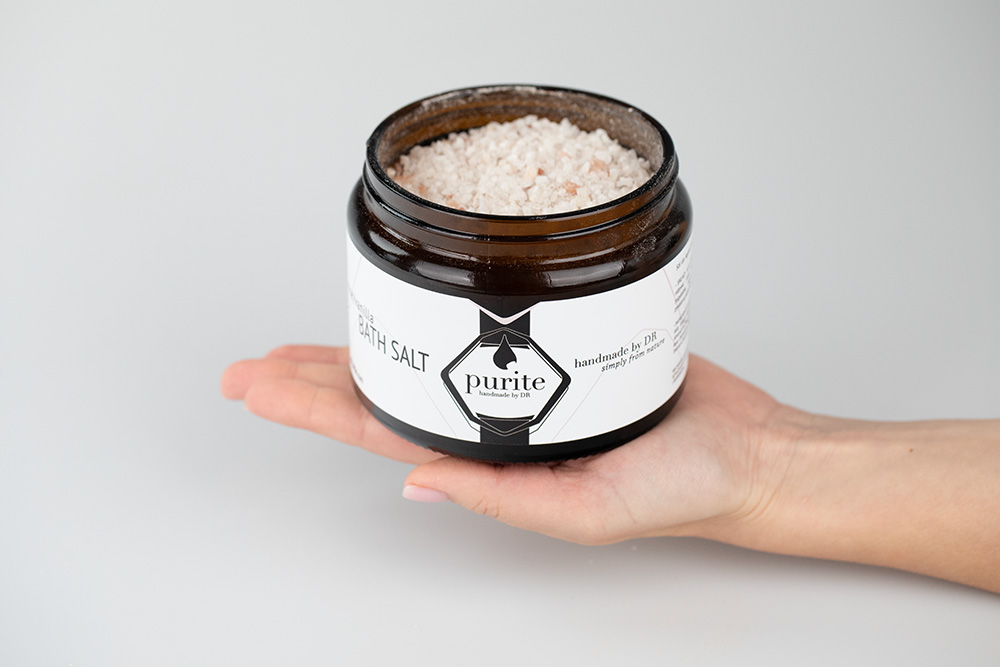 Purite Puritamol + Bath Salt Rose and Vanilla ZESTAW Puritamol 50 ml + Sól do kąpieli - Róża i Wanilia 650 g