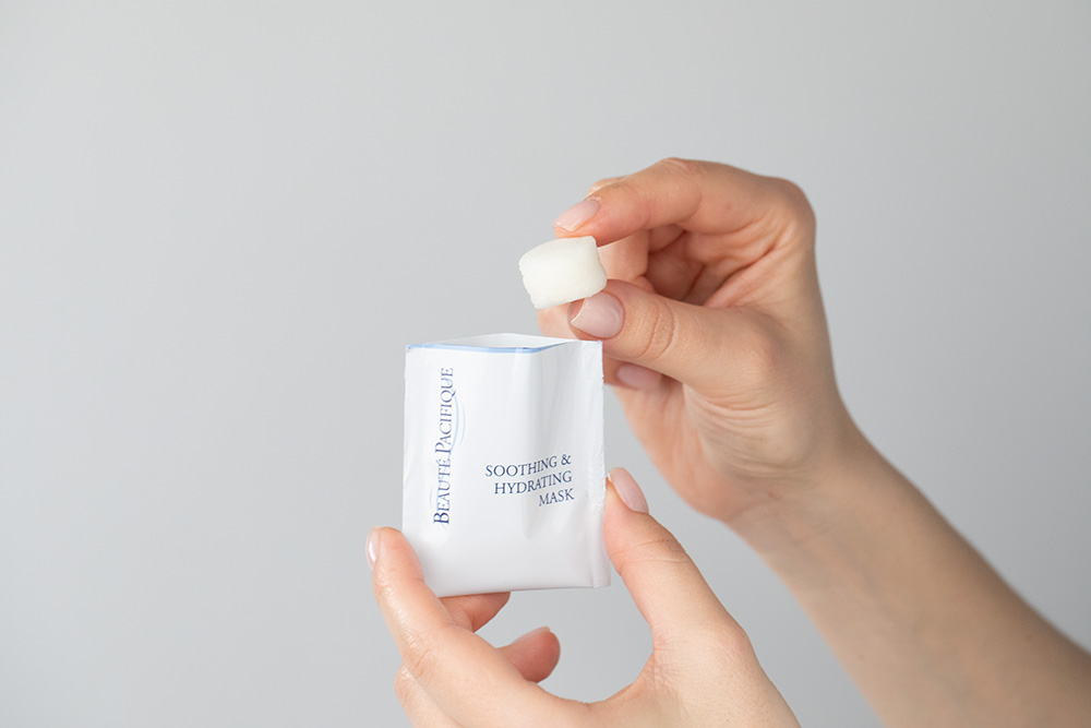 Beaute Pacifique Soothing and Hydrating Sheet Mask Kojąca i nawilżająca maska ​​w płachcie 3 szt