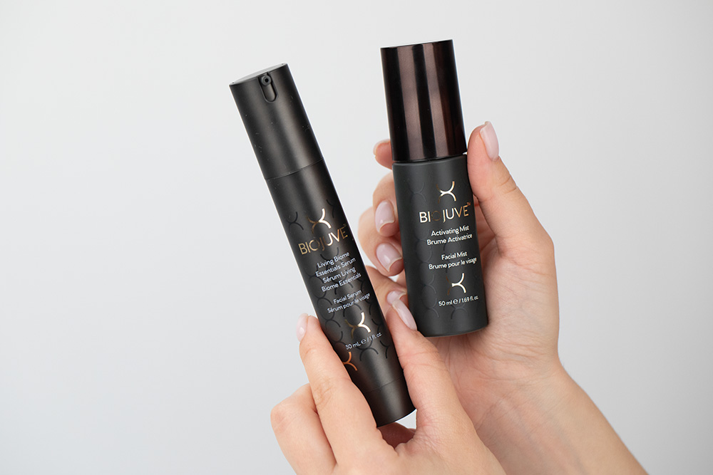 Biojuve Living Biome Essentials Duo ZESTAW Serum do twarzy 30 ml + Rewitalizująca mgiełka aktywująca 50 ml