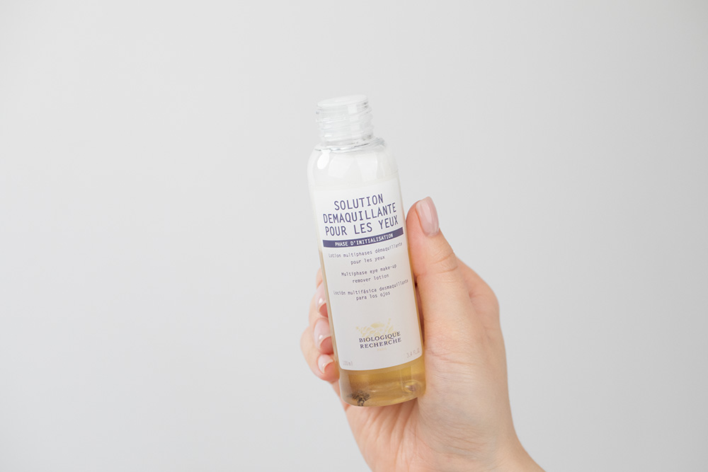 Biologique Recherche Zestaw Przeciwzmarszczkowy Na Okolice Oka ZESTAW Dwufazowy płyn do demakijażu oczu 100 ml + Zagęszczające serum 8 ml + Krem pod oczy i na okolice ust 15