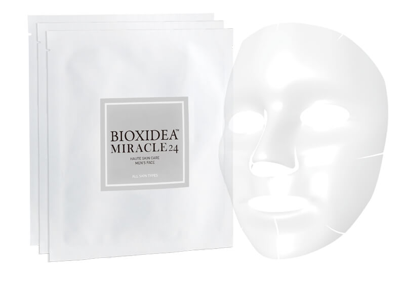 Bioxidea Miracle 24 Face Mask For Men ZESTAW Maska na twarz dla mężczyzn 3 szt.