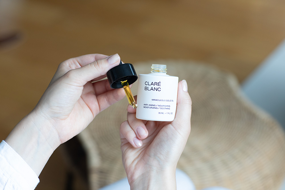 Clare Blanc Miraculous Gold Oil Intensywny olejek do twarzy i włosów 30 ml