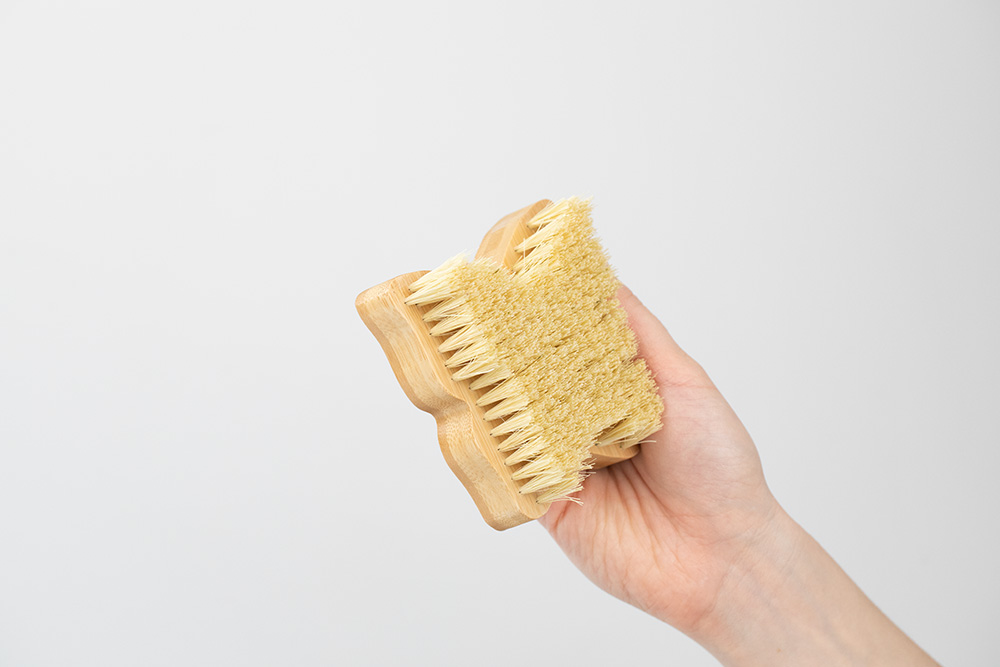 Crystallove Bambusowa Szczotka z Agawy Butterfly Szczotka do masażu na sucho 1 szt