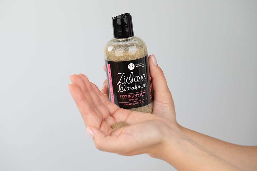 Zielone Laboratorium Cytrusowy Peeling Myjący Pomarańcza i Cytryna 250 ml