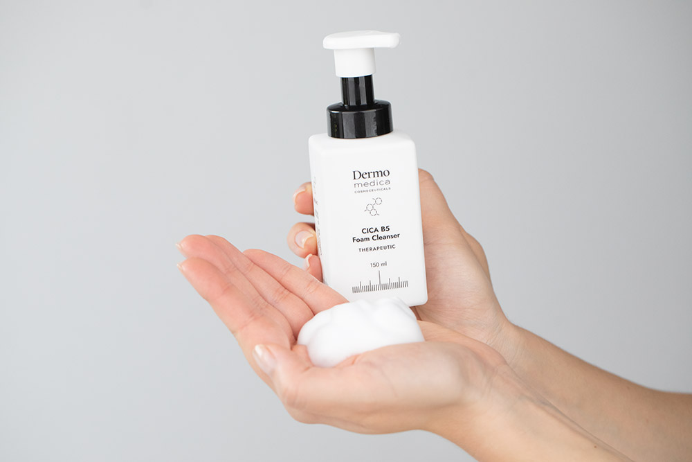 Dermomedica Skin Recovery Duo ZESTAW Regeneracyjny krem wzmacniający barierę hydrolipidową, z peptydami, kwasami omega-3 i biopeptydami 30 ml + Regeneracyjna pianka do mycia