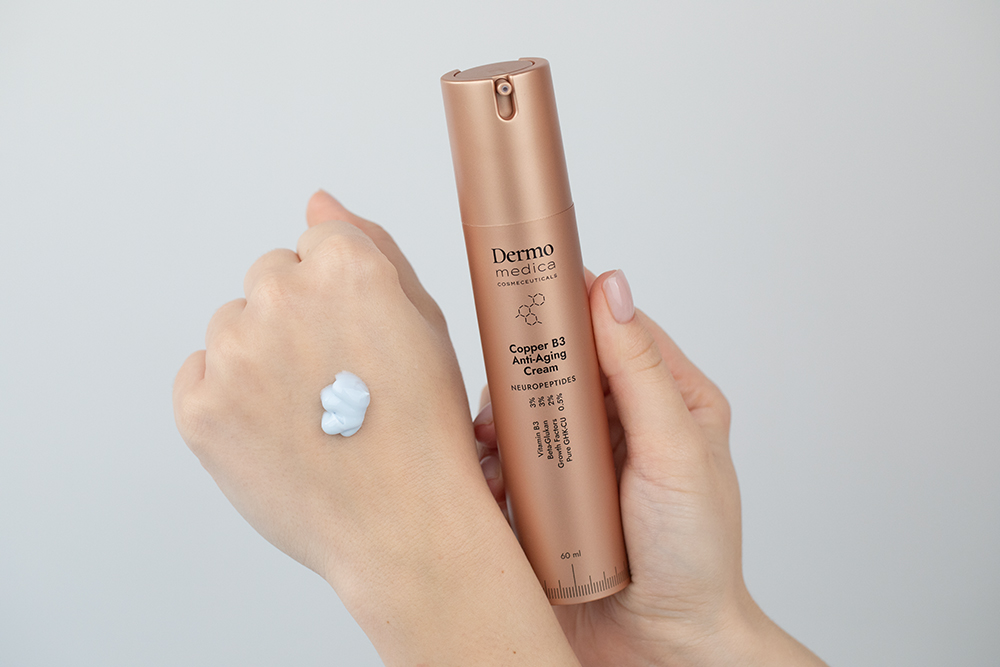 Dermomedica Copper B3 Anti-Aging Cream Luksusowy krem z peptydami miedziowymi, niacynamidem i skwalanem 60 ml