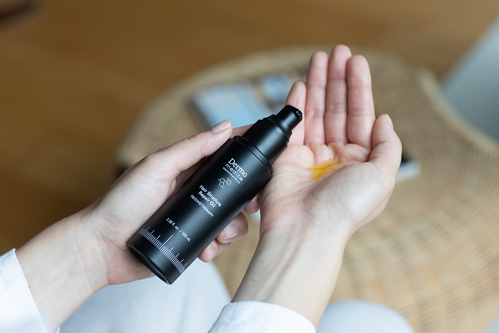 Dermomedica Hair Structure Repair Oil Inteligentna pielęgnacja i ochrona włókna włosa 100 ml
