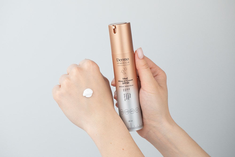 Dermomedica C Power Kit ZESTAW Idealny krem mineralny 60 ml + Luksusowy krem z witaminą C 60 ml + Serum z witaminą C 15 ml