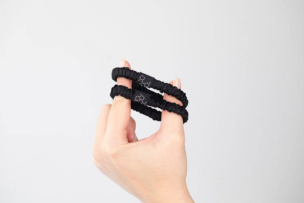 Dermomedica Sleek Silk Jedwabne gumki do włosów marki 3 szt