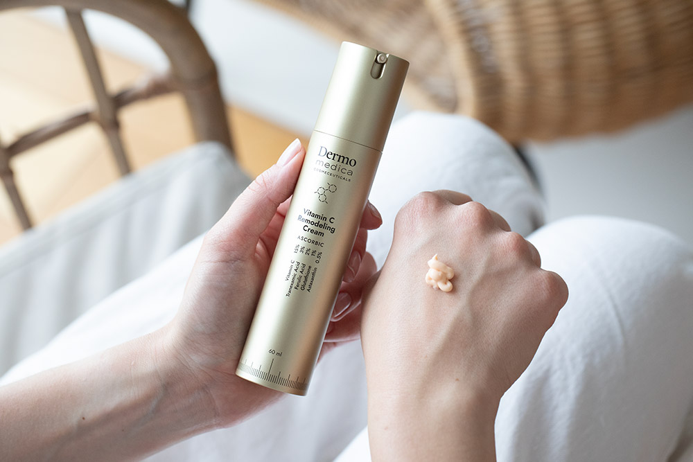 Dermomedica Vitamin C Remodeling Cream Luksusowy krem z witaminą C, kwasem traneksamowym, kwasem ferulowym i glutationem 60 ml