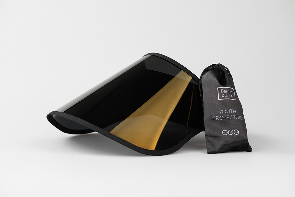 Dermomedica Zestaw Wakacyjny ZESTAW Przyłbica fotoprotekcyjna - ochrona przed promieniowaniem UVA, UVB, HEV 1 szt + Krem antyoksydacyjny z filtrem 60 ml