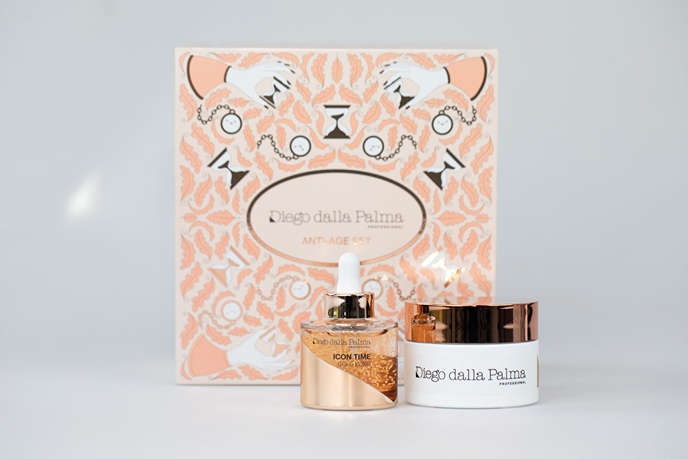Diego dalla Palma Icon Time Set ZESTAW Krem zagęszczający ze złotem 50 ml + Złoty eliksir 30 ml