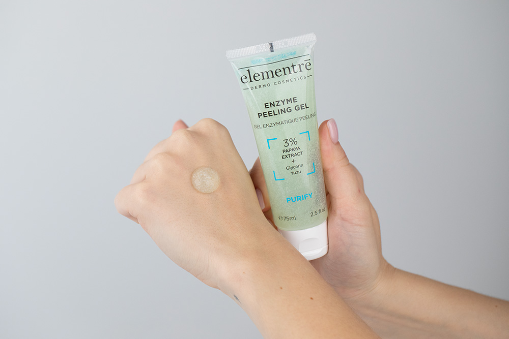 Elementre Glow Skin ZESTAW Enzymatyczny żel peelingujący 75 ml + Serum z 30% kompleksem witaminy C, 30 ml