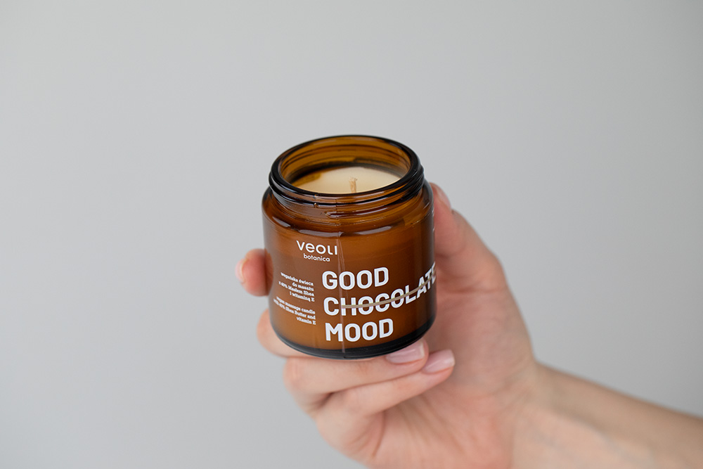 Veoli Botanica Massage Candle Set ZESTAW Świece wegańskie do masażu z 40% Masłem Shea i olejem z pestek śliwki i witaminą E 2 szt x 100 ml