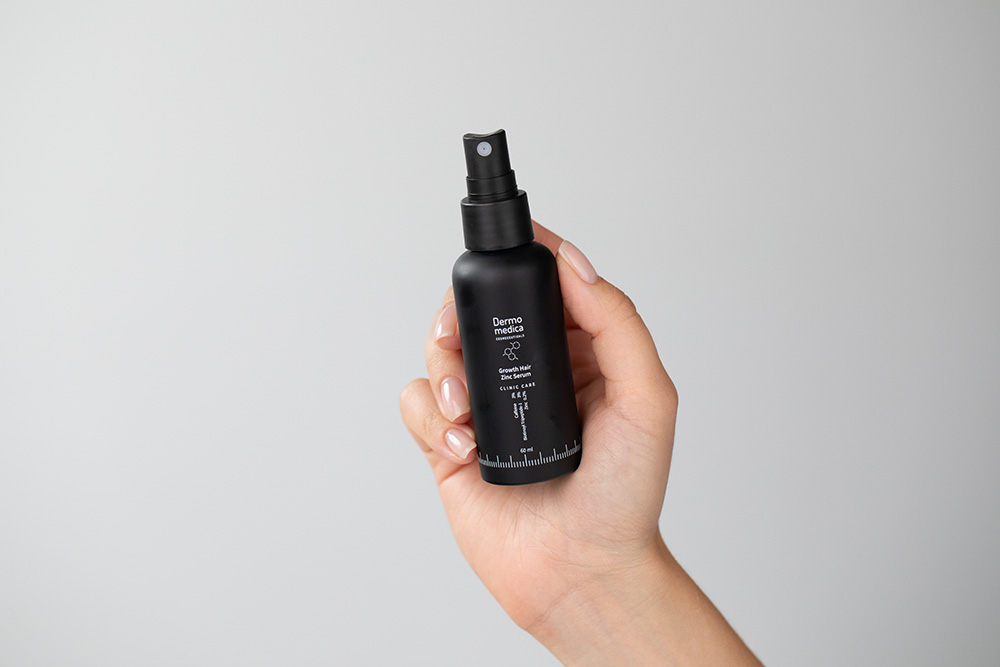 Dermomedica Growth Hair Zinc Serum Serum na włosy z kompleksem peptydowo-miedziowym, pochodną biotyny oraz cynkiem 60 ml