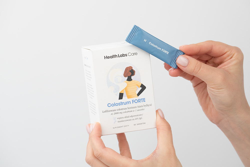 Health Labs Care Colostrum Forte 2000 mg w tym 800 mg IgG 30saszetek