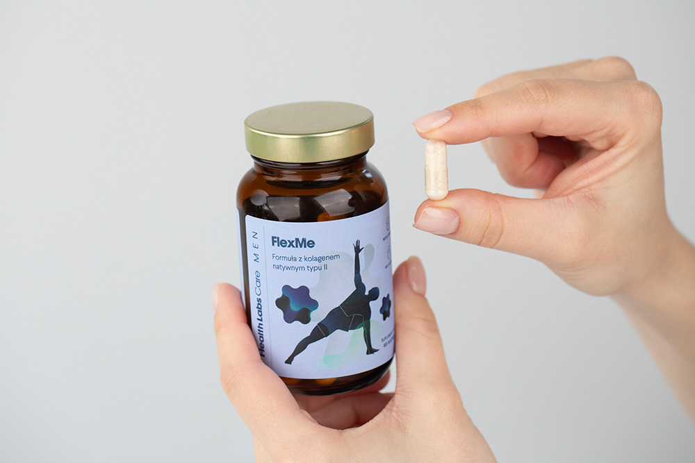 Health Labs Care FlexMe Men Formuła na stawy z kolagenem dla mężczyzn 60 kaps
