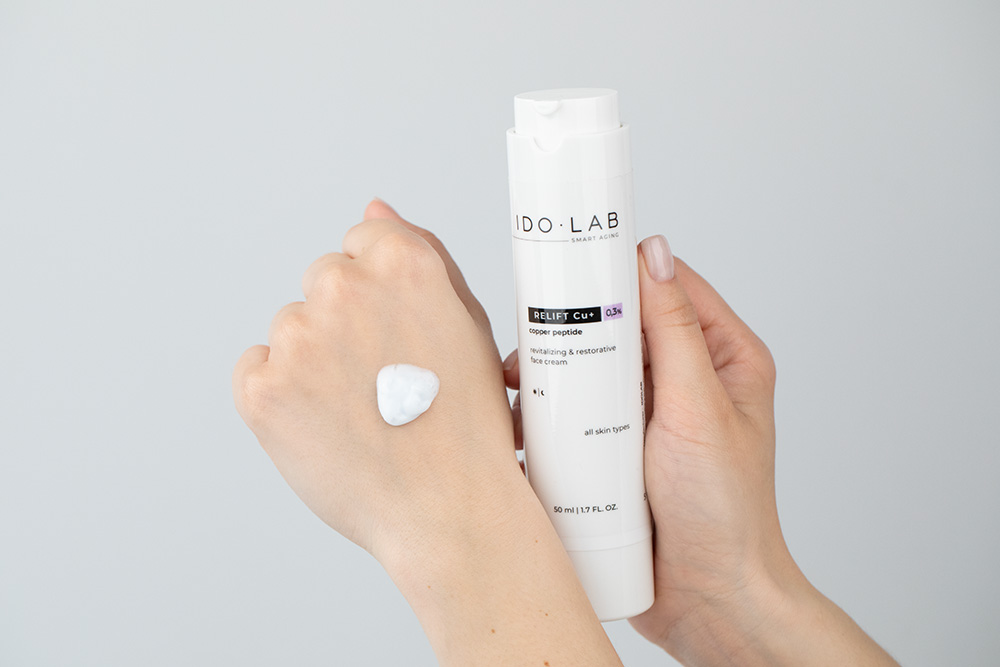 Ido Lab RELIFT Cu+ Revitalizing And Restorative Face Cream Rewitalizująco-regenerujący krem z peptydem miedziowym 0.3% 50 ml