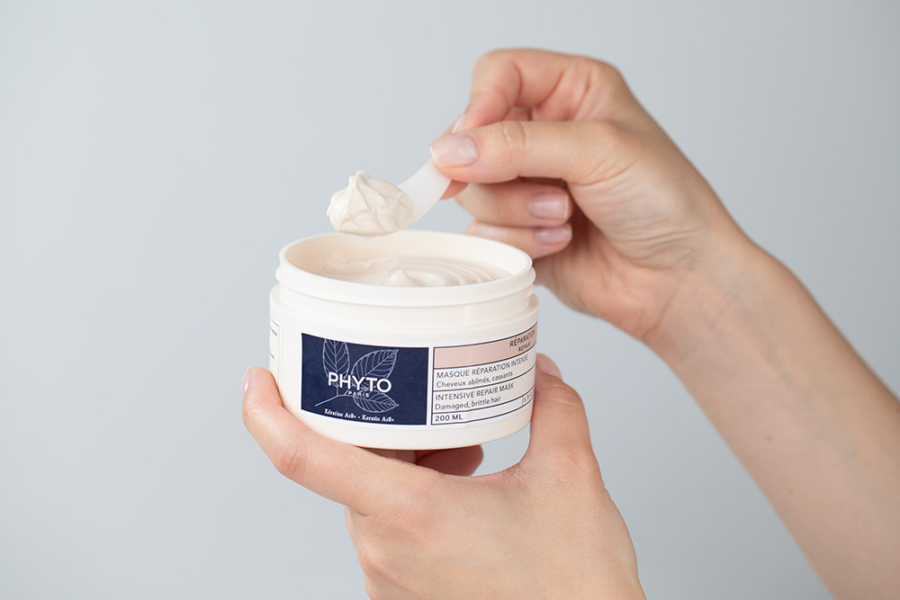 Phyto Phyto Set ZESTAW Farba do włosów - jasny blond (8 Blond Clair) 50+50+12 + Szampon 250 ml + Odżywka 175 ml + Maska 200 ml