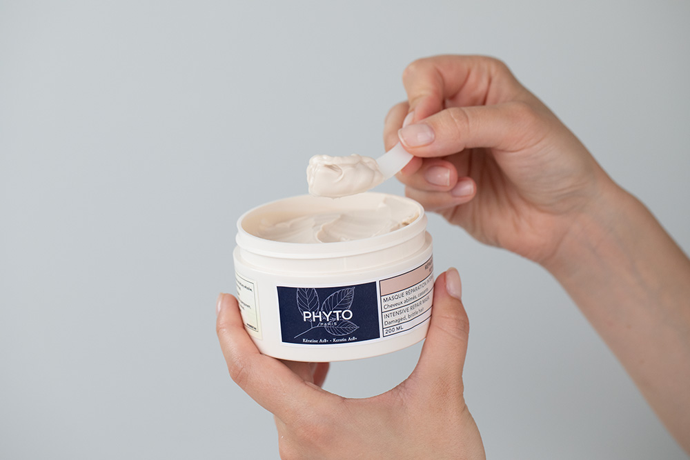 Phyto Phyto Set ZESTAW Farba do włosów - jasny blond (8 Blond Clair) 50+50+12 + Szampon 250 ml + Odżywka 175 ml + Maska 200 ml