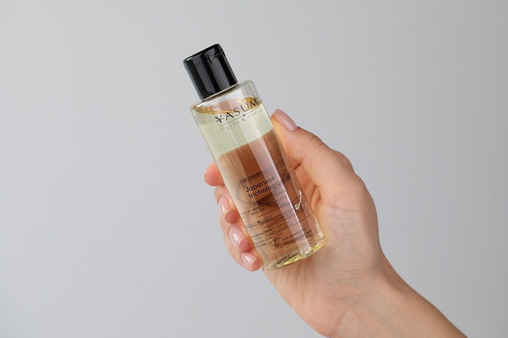 Yasumi Japanese Trichological Oil  Japoński olejek trychologiczny – włosy niskoporowate 100 ml