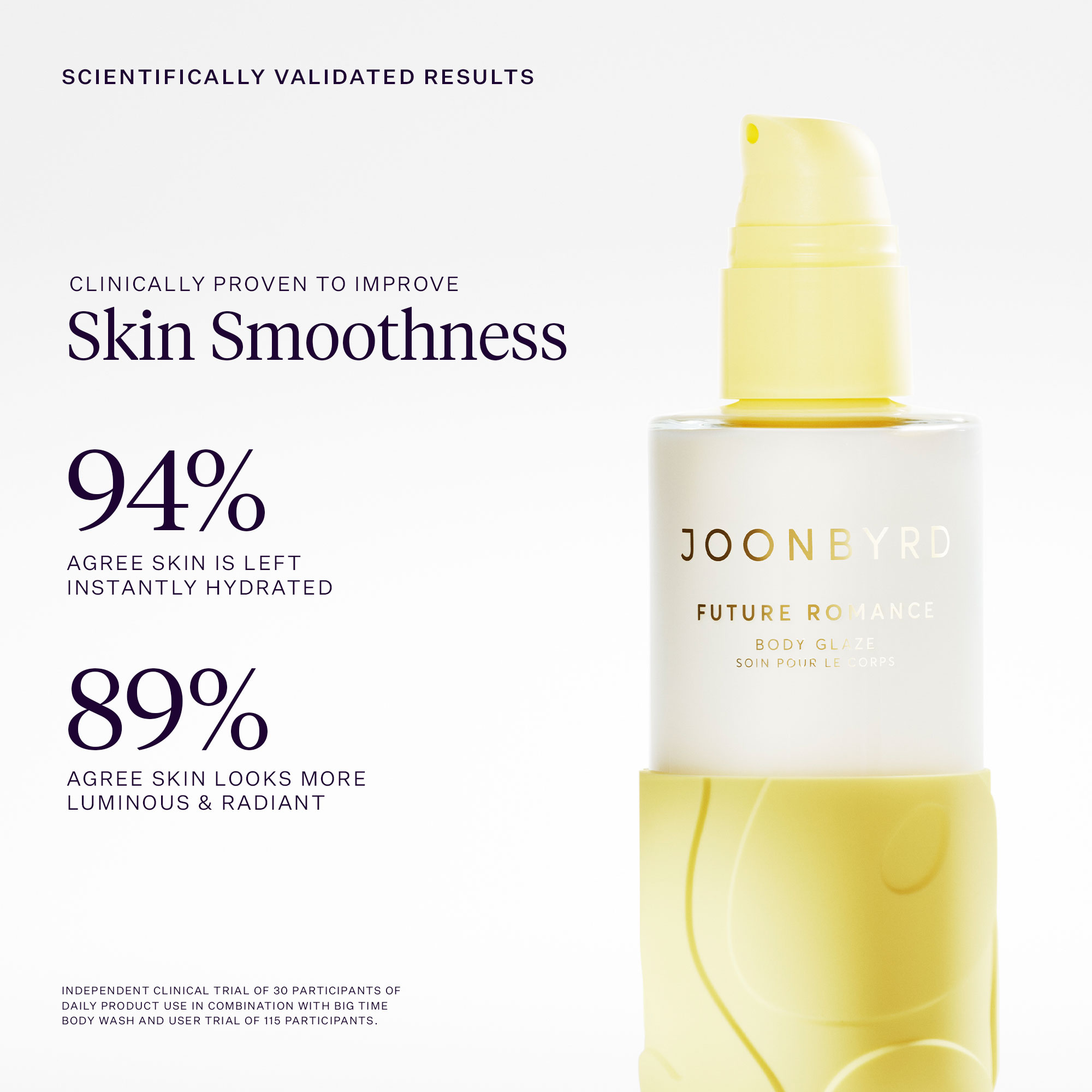 Joonbyrd Future Romance Body Glaze Eliksir do ciała z efektem glass skin o nutach zapachowych piżma, brzoskwinii, banana, kakao i fasoli tonka 200 ml