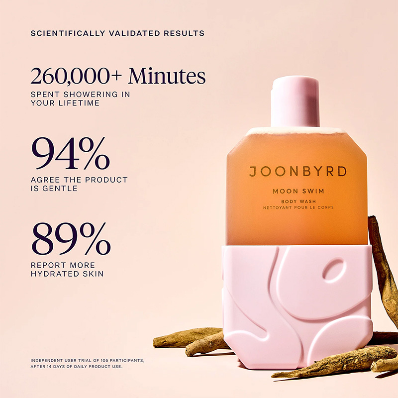 Joonbyrd Moon Swim Body Wash Nawilżający żel pod prysznic o nutach zapachowych wanilii, syropu klonowego, karmelu i kawy 350 ml