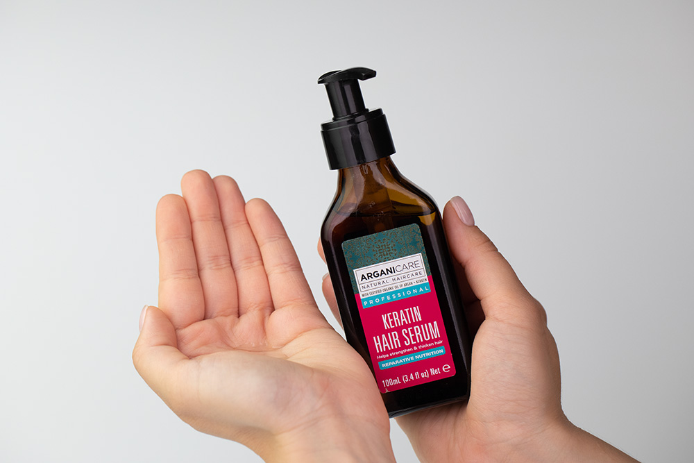 Arganicare Keratin Complete Hair Set ZESTAW Szampon 400 ml + Serum naprawcze 100 ml + Maska 350 ml