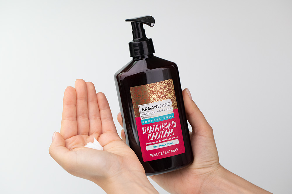 Arganicare Keratin Hair Set ZESTAW Odżywka bez spłukiwania do suchych włosów 400 ml + Szampon do włosów z keratyna 400 ml