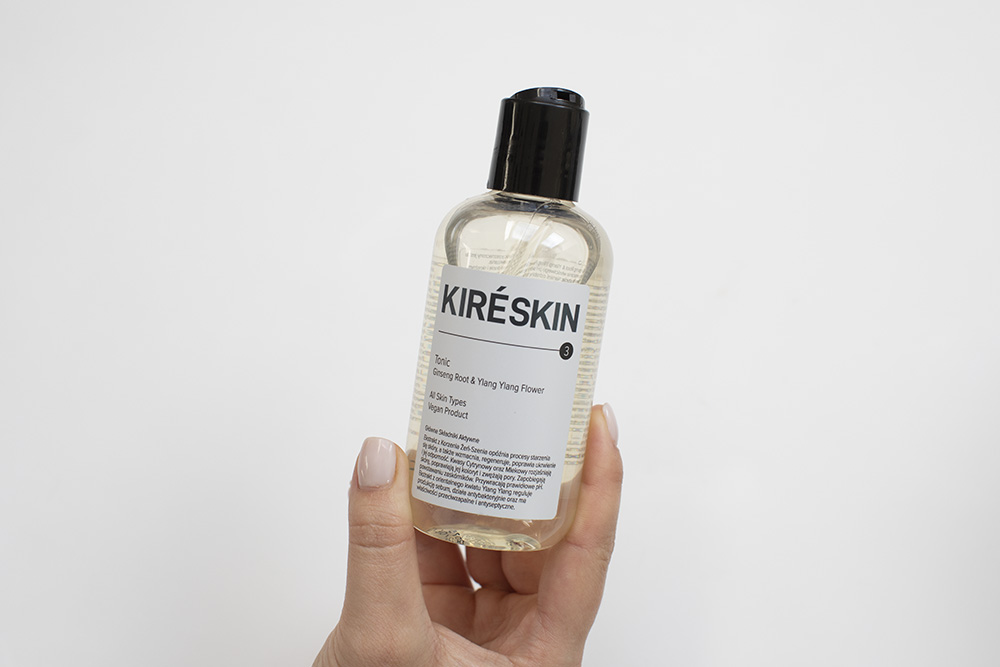 Kire Skin Codzienna Pielęgnacja Cery Suchej ZESTAW Tonik, korzeń Żeń Szeń i Kwiat Ylang Ylang 200 ml + Serum, fermentowany korzeń Żeń Szenia i nasion papai 30 ml