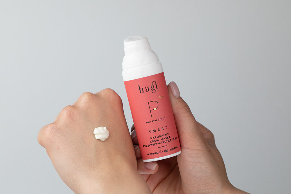 Hagi Pielęgnacja Nutripeptydowa na Dzień ZESTAW Żel do mycia twarzy 200 ml + Esencja-tonik 100 ml + Krem przeciwzmarszczkowy 50 ml + Krem pod oczy 15 ml