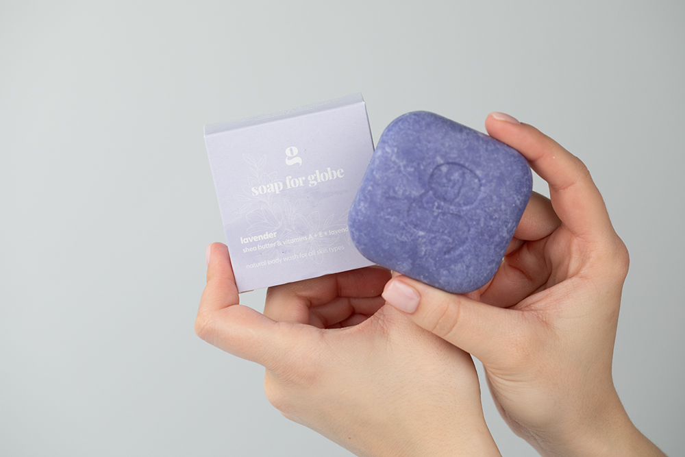Soap For Globe Lavender Naturalna kostka z olejkiem z lawendy 1 szt.